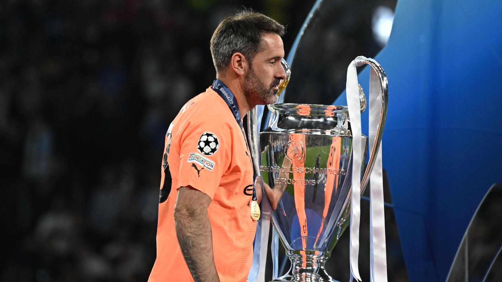 Scott Carson (Manchester City) during the UEFA Champions League Final match between Manchester City 1-0 Inter at Ataturk Olympic Stadium on June 10, 2023 in Istanbul, Trkiye.