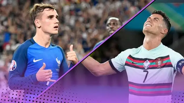 Antoine Griezmann Euro 2016 Cristiano Ronaldo Euro 2020 European Championships Top Knockout Goalscorers