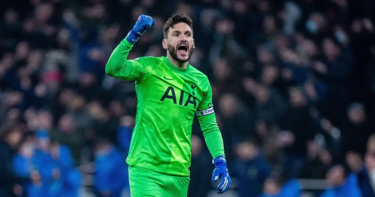 Tottenham goalkeeper Hugo Lloris during their win over Crystal Palace in London, England, December 2021.