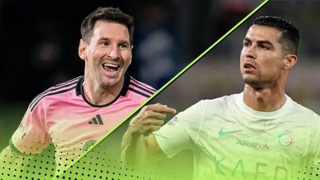 Lionel Messi Cristiano Ronaldo non-penalty goals records goalscoring compared