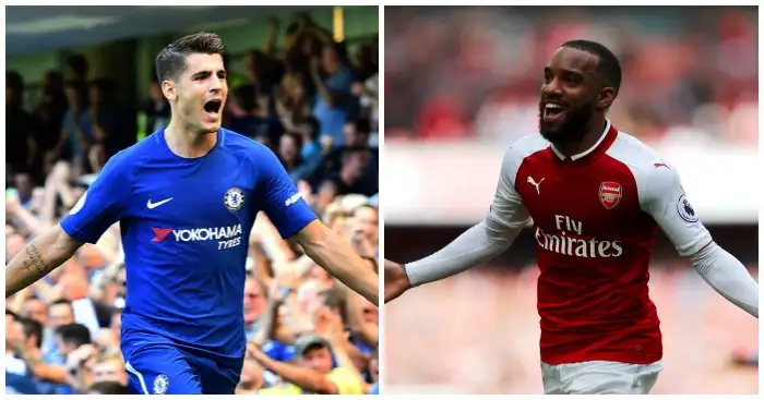 Alvaro Morata’s stats compared to Alexandre Lacazette’s after four games