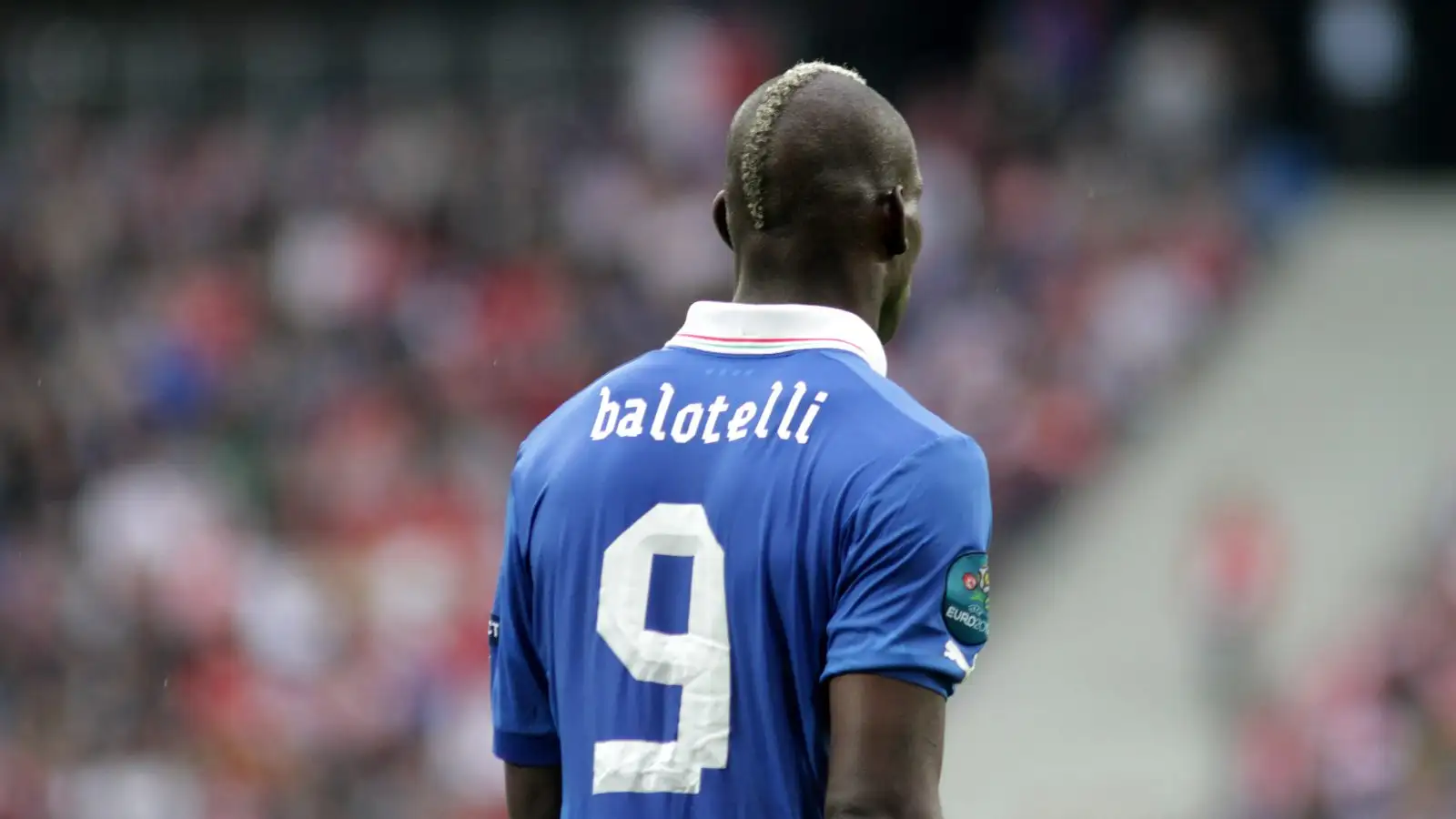 Mario Balotelli in action against Croatia at Euro 2012