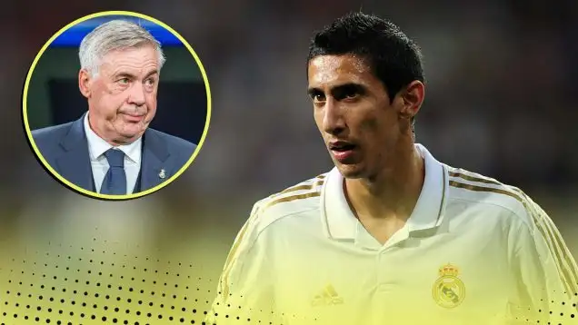 Angel Di Maria and Carlo Ancelotti