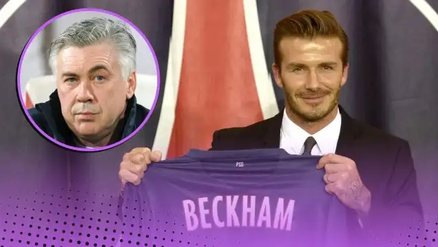 Carlo Ancelotti PSG signings David Beckham