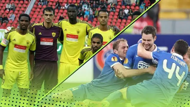 Anzhi Makhachkala and FC Dnipro.